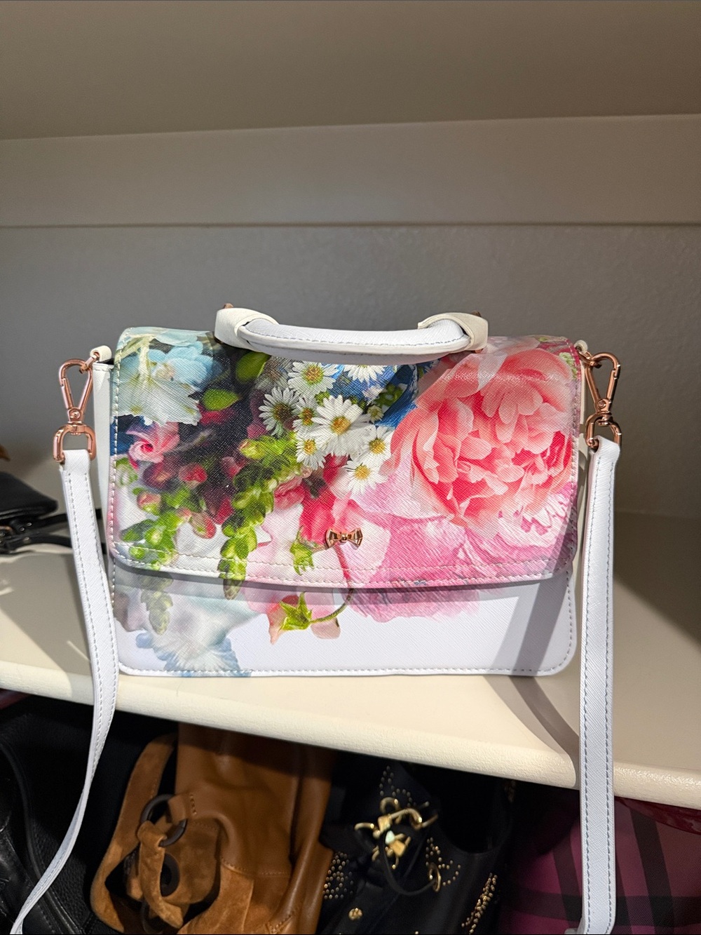 Ted baker focus bouquet top handle handbag